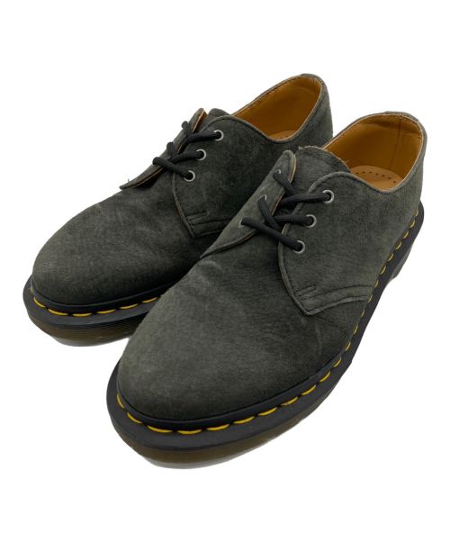 Dr.Martens（ドクターマーチン）Dr.Martens (ドクターマーチン) 3ホールシューズ グレー×イエロー サイズ:24cmの古着・服飾アイテム