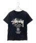 stussy（ステューシー）の古着「プリントTシャツ」｜ブラック