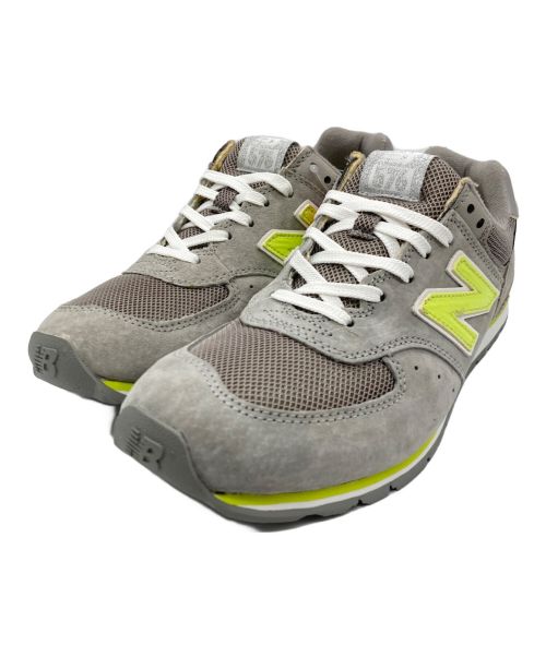 NEW BALANCE（ニューバランス）NEW BALANCE (ニューバランス) スニーカー グレー×イエロー サイズ:25cm 未使用品の古着・服飾アイテム