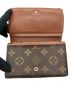 中古・古着 LOUIS VUITTON (ルイ ヴィトン) ポルトモネ ビエ トレゾール ブラウン：15000円