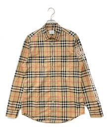 BURBERRY（バーバリー）の古着「長袖シャツ」｜ベージュ×ブラウン