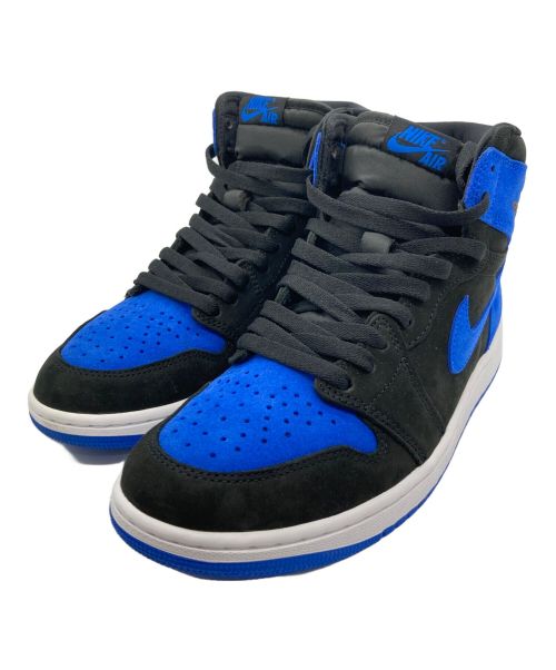 NIKE（ナイキ）NIKE (ナイキ) AIR JORDAN 1 RETRO HIGH OG ブラック×ブルー サイズ:27cmの古着・服飾アイテム