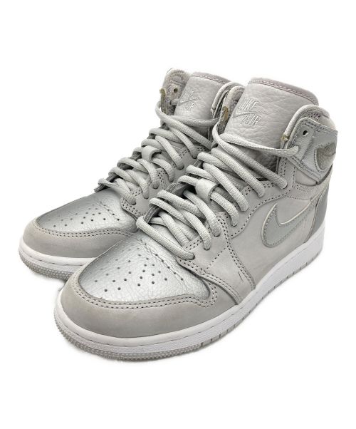 NIKE（ナイキ）NIKE (ナイキ) AIR JORDAN 1 HIGH OG GS シルバー サイズ:23の古着・服飾アイテム