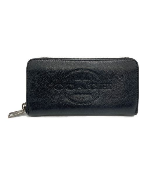 COACH（コーチ）COACH (コーチ) ラウンドファスナー長財布 ブラックの古着・服飾アイテム