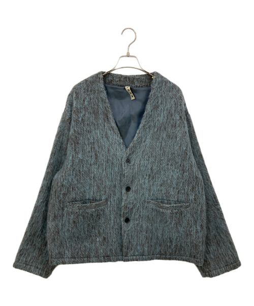 kooi（コーイ）kooi (コーイ) ニットジャケット ブルー サイズ:１の古着・服飾アイテム