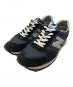 NEW BALANCEニューバランス）の古着「ローカットスニーカー」｜ネイビー