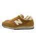 NEW BALANCE (ニューバランス) ローカットスニーカー マスタード サイズ:27cm：5000円