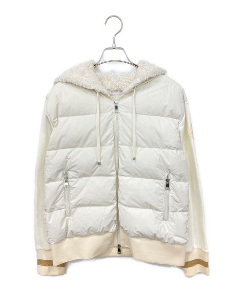 MONCLER（モンクレール）MONCLER (モンクレール) ダウンジャケット アイボリー サイズ:Sサイズの古着・服飾アイテム