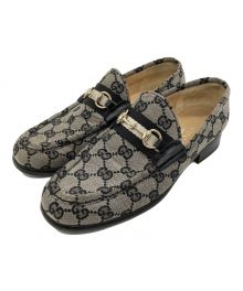 GUCCI（グッチ）の古着「ホースビットローファー」｜ベージュ×ブラック