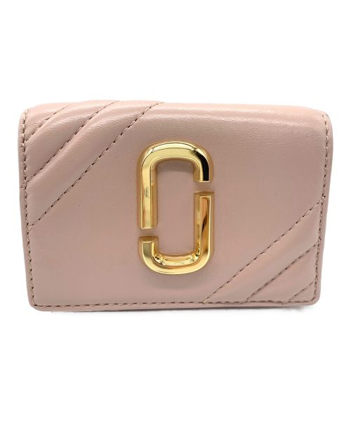 MARC JACOBS（マークジェイコブス）MARC JACOBS (マーク ジェイコブス) THE GLAM SHOT MINI COMPACT WALLET ピンクの古着・服飾アイテム