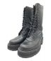 JOHN LAWRENCE SULLIVAN（ジョンローレンスサリバン）の古着「20SS LEATHER COMBAT BOOTS」｜ブラック