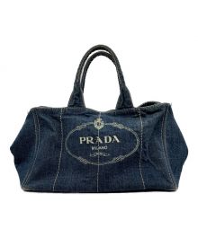 PRADA（プラダ）の古着「カナパ/ハンドバッグ」｜ブルー