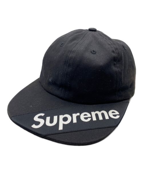 SUPREME（シュプリーム）SUPREME (シュプリーム) Visor Label 6-Panel Cap ブラック サイズ:-の古着・服飾アイテム