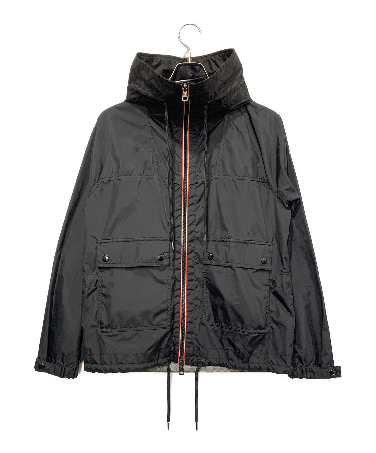 中古・古着通販】MONCLER (モンクレール) ナイロンパーカー ブラック