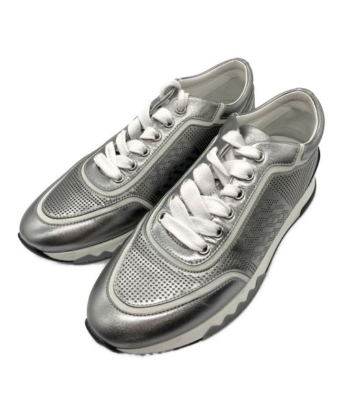 HERMES（エルメス）HERMES (エルメス) C-Addict Sneakers（シーアディクト スニーカー） シルバー サイズ:38サイズの古着・服飾アイテム