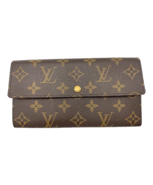 LOUIS VUITTON（ルイ ヴィトン）LOUIS VUITTON (ルイ ヴィトン) 長財布/モノグラム/ポルトフォイユ・サラ ブラウンの古着・服飾アイテム