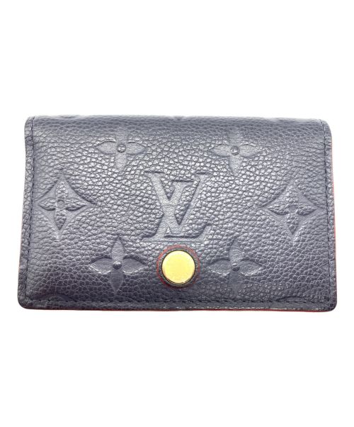 LOUIS VUITTON（ルイ ヴィトン）LOUIS VUITTON (ルイ ヴィトン) モノグラム・アンプラント/カードケース ネイビー×レッドの古着・服飾アイテム