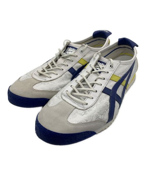 Onitsuka Tiger×STREET FIGHTER（オニツカタイガー×ストリートファイター）Onitsuka Tiger×STREET FIGHTER ストリートファイター V アーケードエディション MEXICO 66 SD ストリートファイターV アーケードエディション ブルー×イエロー×ホワイト サイズ:27cmの古着・服飾アイテム