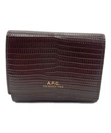 A.P.C.（アーペーセー）の古着「CUIR EMBOSSE LIZARD」｜ブラウン