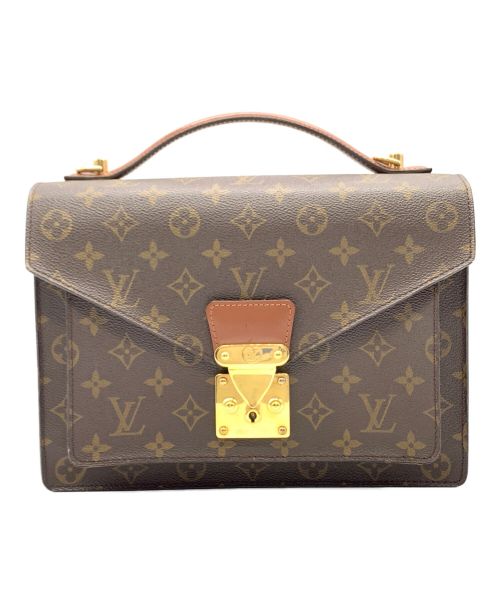 LOUIS VUITTON（ルイ ヴィトン）LOUIS VUITTON (ルイ ヴィトン) クラッチバッグ/モノグラム モンソー ブラウンの古着・服飾アイテム