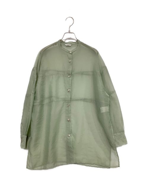 CLANE（クラネ）CLANE (クラネ) スウィッチシアーシャツ グリーン サイズ:SIZE1の古着・服飾アイテム