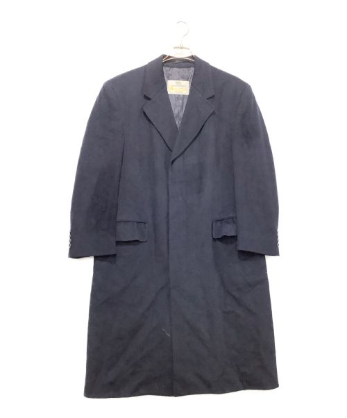 Aquascutum（アクアスキュータム）Aquascutum (アクアスキュータム) ウールチェスターコート ネイビー サイズ:FREEの古着・服飾アイテム