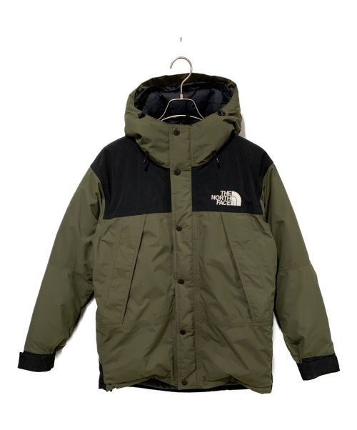 THE NORTH FACE（ザ ノース フェイス）THE NORTH FACE (ザ ノース フェイス) マウンテンダウンジャケット ブラック×グリーン サイズ:Mサイズの古着・服飾アイテム