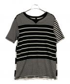 TAKAHIROMIYASHITA TheSoloIst.タカヒロミヤシタ ザソロイスト）の古着「crew neck striped s/s tee.」｜ホワイト×ブラック