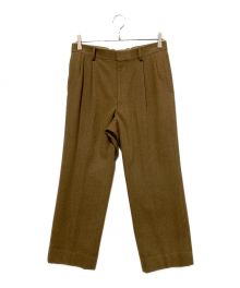 AURALEE（オーラリー）の古着「WOOL CASHMERE FLANNEL SLACKS」｜ブラウン