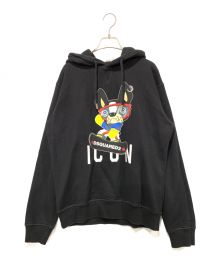 DSQUARED2（ディースクエアード）の古着「ICON HOODIE」｜ブラック