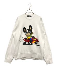 DSQUARED2（ディースクエアード）の古着「ICON CREWNECK SWEATER」｜ホワイト