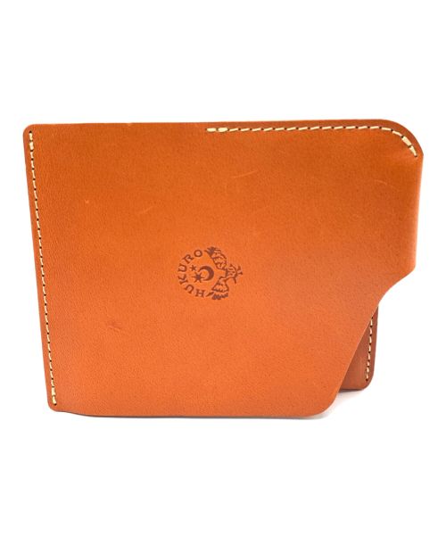 HUKURO（フクロウ）HUKURO (フクロウ) 2つ折り財布 JITAN オレンジの古着・服飾アイテム