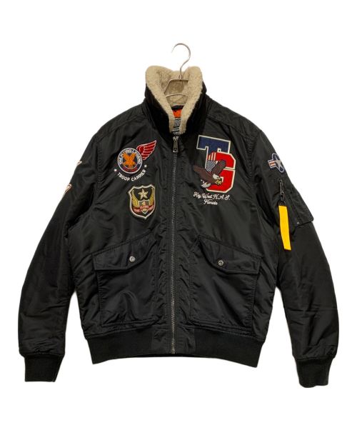 TOPGUN（トップガン）TOPGUN (トップガン) フライトジャケット ブラック サイズ:XLの古着・服飾アイテム