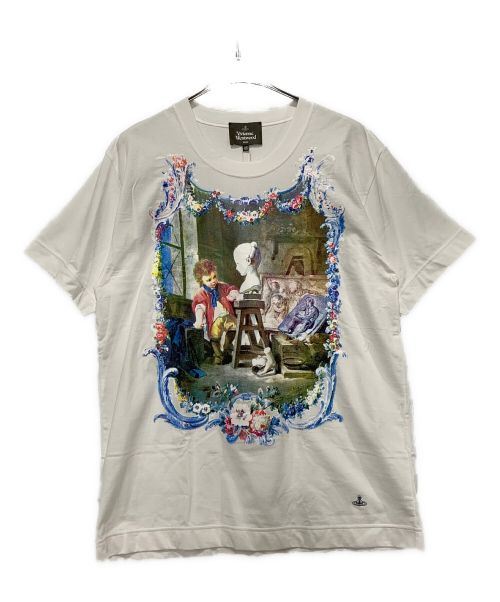 Vivienne Westwood man（ヴィヴィアン ウェストウッド マン）Vivienne Westwood man (ヴィヴィアン ウェストウッド マン) ”SCULPTURE BOY” リラックスTシャツ ホワイト サイズ:Lサイズの古着・服飾アイテム