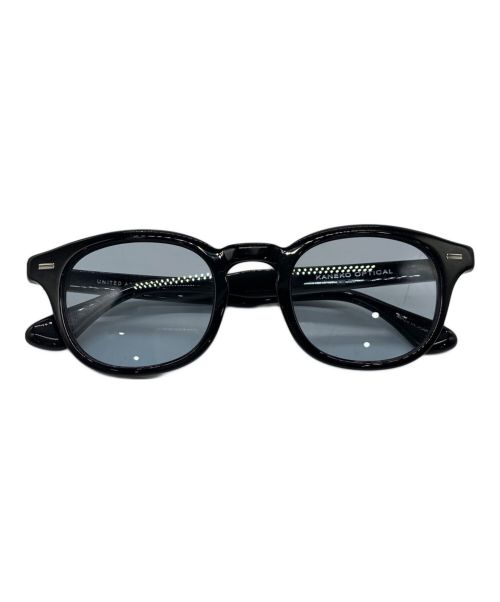 UNITED ARROWS（ユナイテッドアローズ）UNITED ARROWS (ユナイテッドアローズ) KANEKO OPTICAL (金子眼鏡) サングラス ブラック×ブルーの古着・服飾アイテム