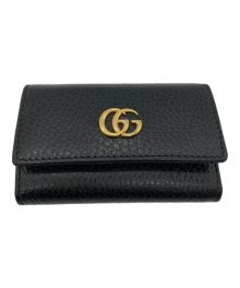 GUCCI（グッチ）の古着「ダブルG レザー キーケース」｜ブラック