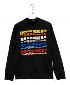 DSQUARED2ディースクエアード）の古着「長袖カットソー」｜ブラック