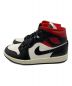 NIKE (ナイキ) WMNS AIR JORDAN 1 MID BLACK/GYM RED-SAIL レッド サイズ:26cm：12000円