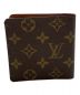 LOUIS VUITTON (ルイ ヴィトン) モノグラム ポルト ビエ・6カルト クレディ ブラウン：12000円