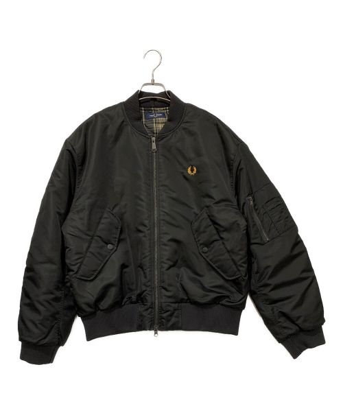 FRED PERRY（フレッドペリー）FRED PERRY (フレッドペリー) MA-1ジャケット ブラック サイズ:SIZE Lの古着・服飾アイテム