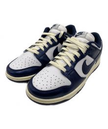 NIKE（ナイキ）の古着「NIKE WMNS DUNK LOW “VINTAGE NAVY” WHITE/MIDNIGHT NAVY-COCONUT」｜ネイビー×ホワイト