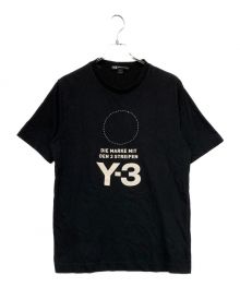 Y-3（ワイスリー）の古着「Stacked Logo Tee」｜ブラック