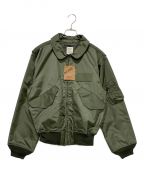 HOUSTONヒューストン）の古着「JACKET, FLYER’S SUMMER, TYPE CWU-36/P」｜オリーブ