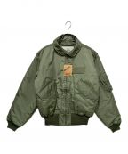 HOUSTONヒューストン）の古着「JACKET, FLYER’S COLD WEATHER, TYPE CWU-45/P」｜オリーブ