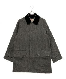 Traditional Weatherwear×MACKINTOSH PHILOSOPHY（トラディショナルウェザーウェア×マッキントッシュフィロソフィー）の古着「NEW HARROGATE　ヘリンボーンハンティングコート」｜グレー