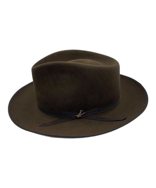 STETSON（ステットソン）STETSON (ステットソン) ストラトライナー　中折れハット ブラウンの古着・服飾アイテム