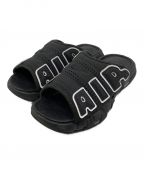 NIKEナイキ）の古着「AIR MORE UPTEMPO SLIDE BLACK/WHITE」｜ブラック