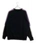 X-LARGE (エクストララージ) PANELED CREWNECK SWEAT ブラック×パープル サイズ:XL：6000円