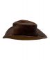 中古・古着 HENSCHEL HAT (ヘンシェルハット) レザーハット ブラウン：5000円