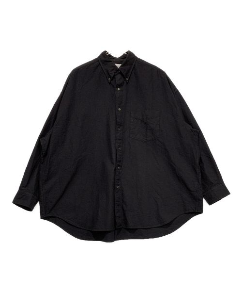 Graphpaper（グラフペーパー）Graphpaper (グラフペーパー) Oxford Oversized B.D Shirt ブラック サイズ:FREEの古着・服飾アイテム